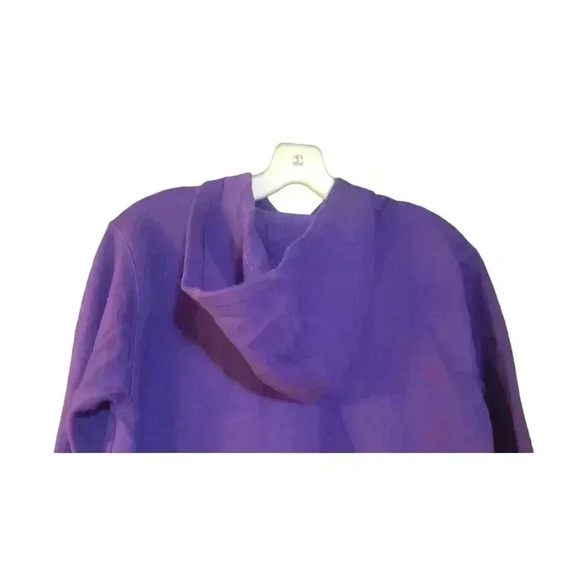 Carhartt Hoodie Purple Youth XL (14) Front Pockets Chest Logo Cotton Blend - Picture 4 of 15
